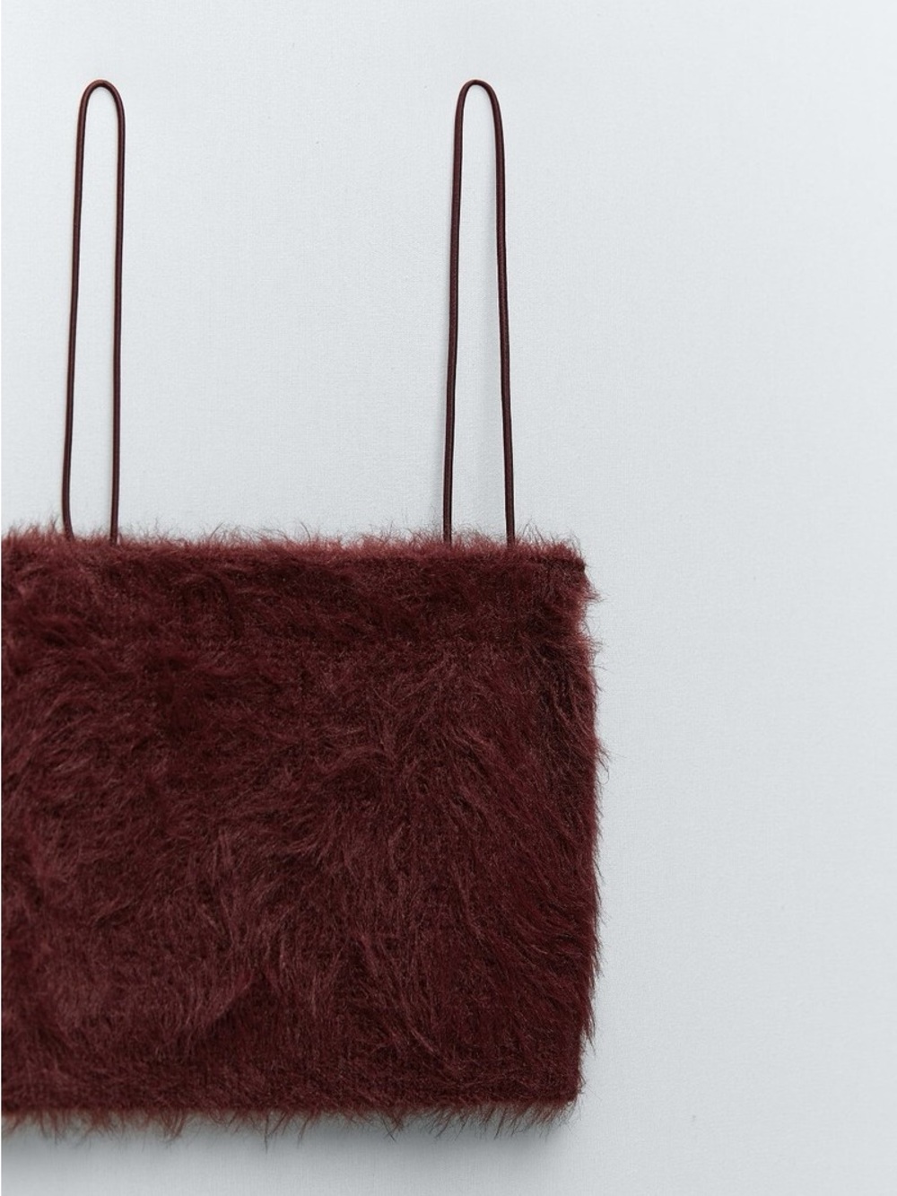 Burgundy Zara Crop Top